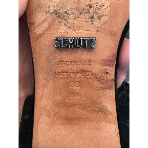 SCHUTZ Suede Darby Lace-Up Heeled Sandals - Picture 8 of 8